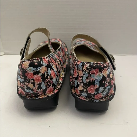 Alegria Leather Adjustable Slip-On Mary Janes Marcy Size - Picture 5 of 6